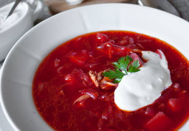 Борщ с курицей